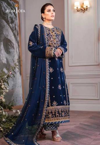 *Asim jofa AYEZA EDIT MAKHMAL COLLECTION Most hit designCode MD 1147