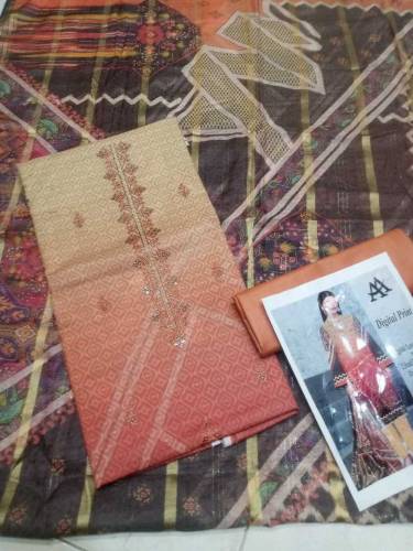 LAWN 90/70 TWINS SEQUENCE DAIMOND DUPATTA
