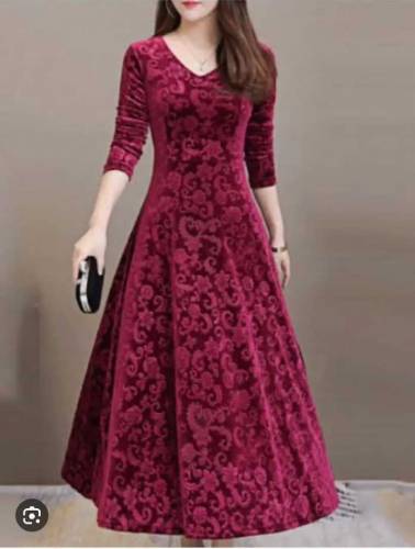 Woman Velvet Frock 