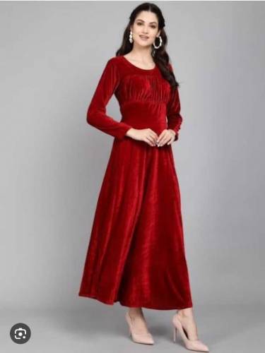 Woman Velvet Frock 