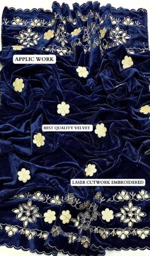 ```ALLHAMDULILLAH```     *VELVET CHIKENKARI SHAWL**