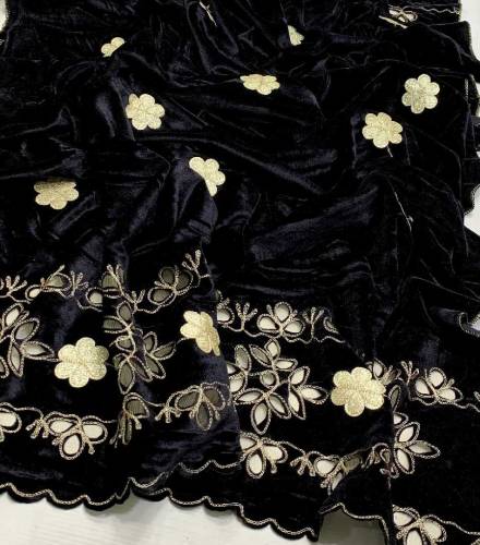 ```ALLHAMDULILLAH```     *VELVET CHIKENKARI SHAWL**