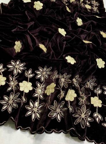 ```ALLHAMDULILLAH```     *VELVET CHIKENKARI SHAWL**