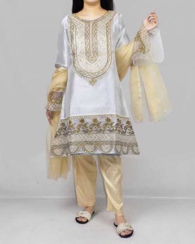 3 piece stitched woman suit