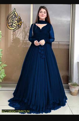 3 Piece Women's Stiched Chiffon Maxi