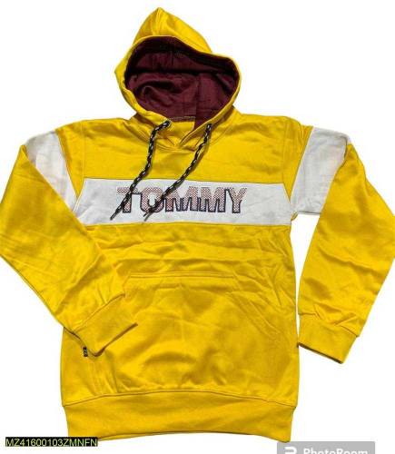 1 PC boys stitched fleece printed hoodie