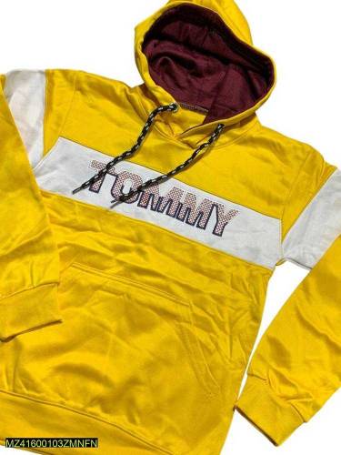 1 PC boys stitched fleece printed hoodie