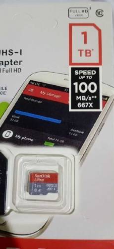 1 TB memory card Sandisk New