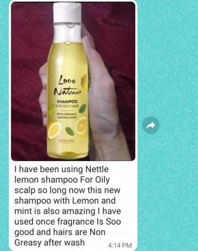 *✨Love Nature ✨**_🍋Shampoo for Oily Hairs with Mint & Lemon 🍋_*