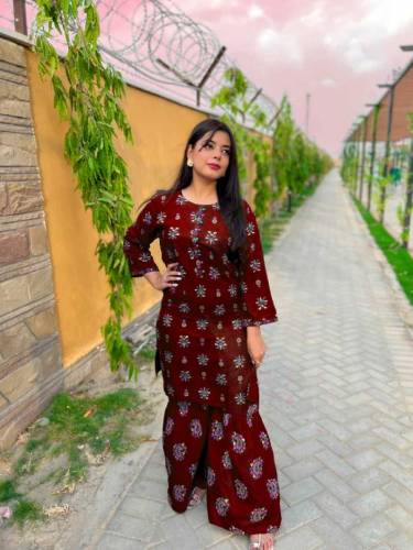 Sharara Style Printed 2PC Winter Linen