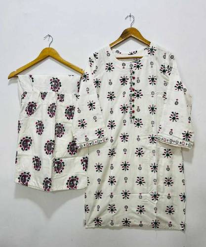 Sharara Style Printed 2PC Winter Linen
