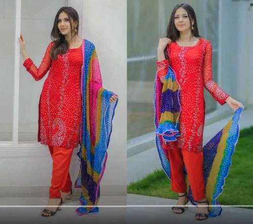 Mukesh Chandi Patti Stylish Work on Trending Chunri Work Handmade