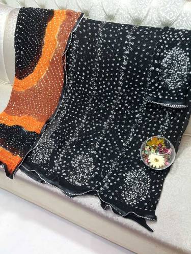 Mukesh Chandi Patti Stylish Work on Trending Chunri Work Handmade