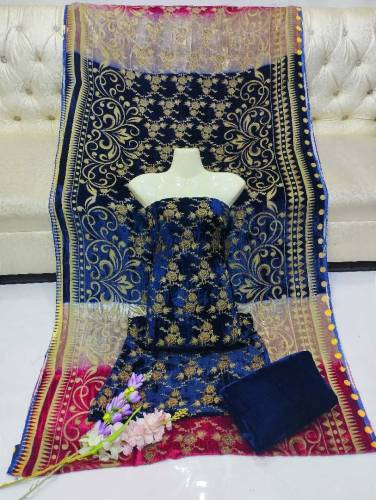 Most Beautiful Demanding Article Velvet Plachi 3 PCS Dreses