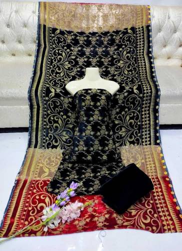 Most Beautiful Demanding Article Velvet Plachi 3 PCS Dreses