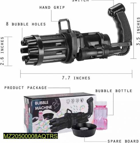 Bubble Machine 8 Hole  For Kids 