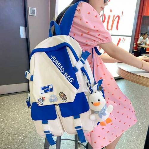Large Capacity Waterproof Women Backpack Multiple Pockets School Bag 