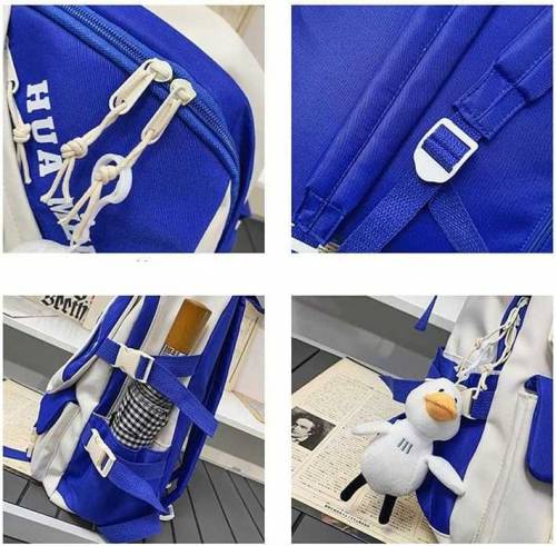 Large Capacity Waterproof Women Backpack Multiple Pockets School Bag 