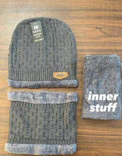 Beanie Whool Cap with Neck Warmer