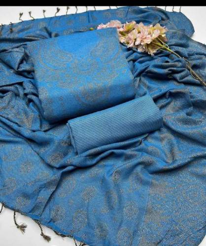 3 piece unstitched jacquard suit