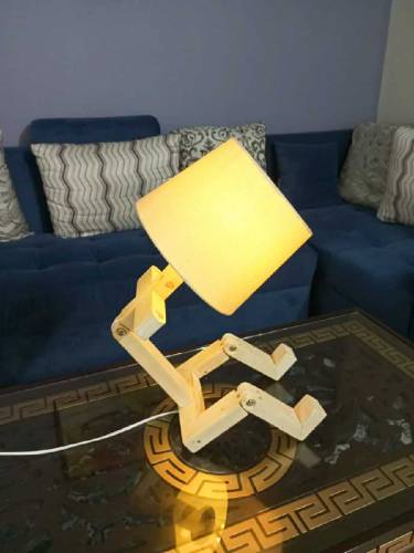 Modern Adjustable wooden lamp