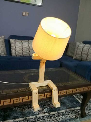 Modern Adjustable wooden lamp