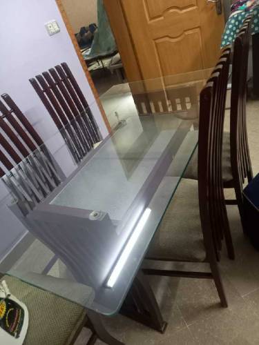 Wooden Dining Table With Chair 