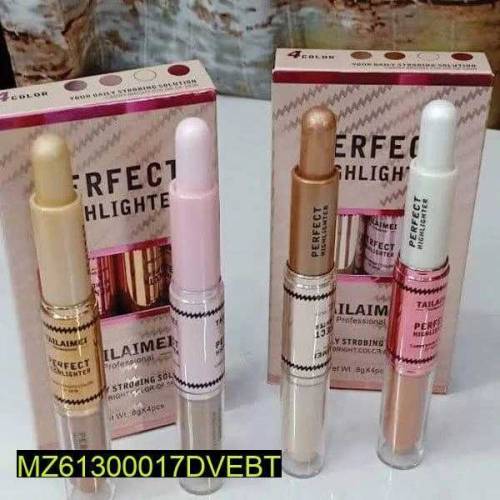 2 in 1 lipstick and highlighter pack of 4 