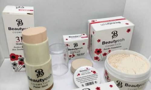 Beautyesh Deal Of 5 Items Face Powder, Foundation Stick, Makeup Base, 