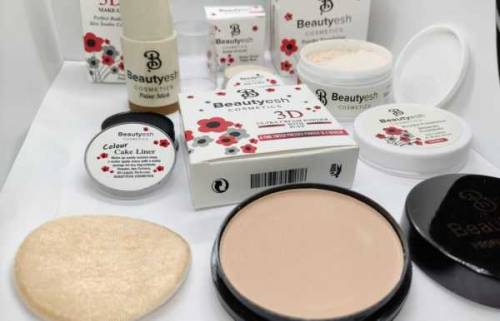 Beautyesh Deal Of 5 Items Face Powder, Foundation Stick, Makeup Base, 