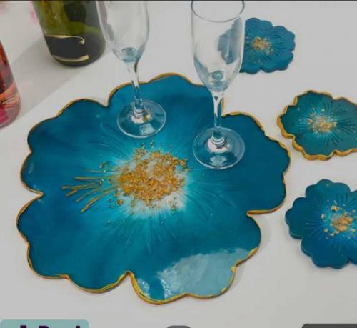 handmade tray set