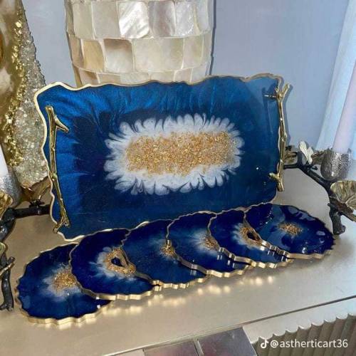 handmade tray set