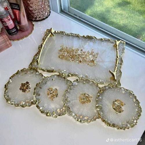 handmade tray set