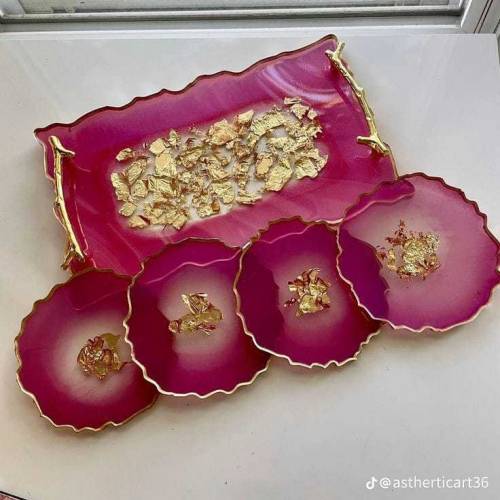 handmade tray set