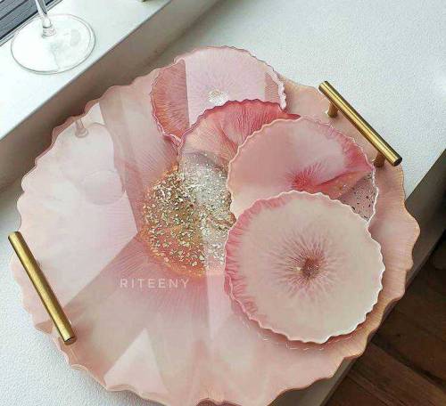 handmade tray set