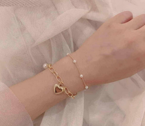 Layered Heart Bracelet