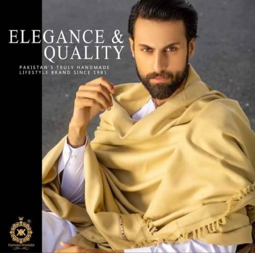 Men's Wool Shawl. Luxury Winter Collection
