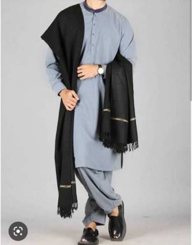 Men's Wool Shawl. Luxury Winter Collection