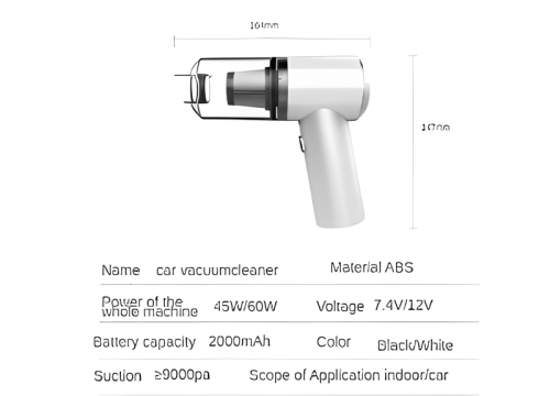 portable mini rechargeable vaccum cleaner for car