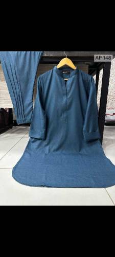BLUE 2 PCS SUIT WOOL CASUAL WEAR 