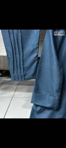 BLUE 2 PCS SUIT WOOL CASUAL WEAR 