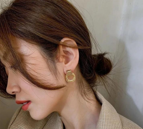 Luxury Dangling Circle Earring