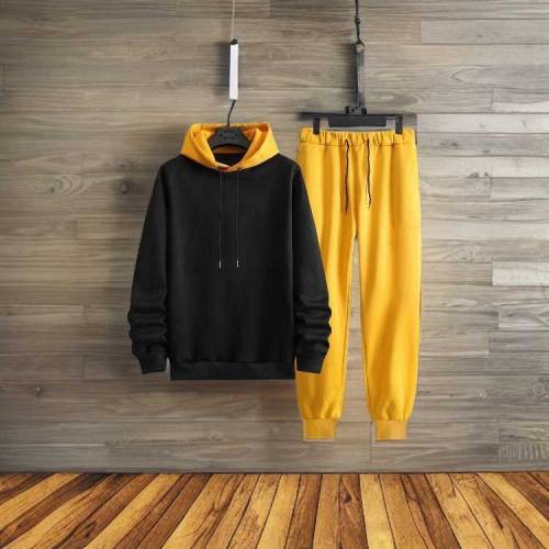 Fleece Hoodie and Trouser Set in Plain Styles - Small to X-Large