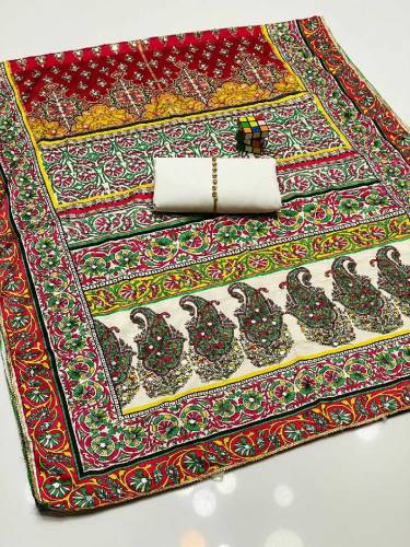 Fancy Semi Formal Design eavy Hand Work Cut Dana & Beats Work 3 pcs