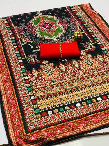 Fancy Semi Formal Design eavy Hand Work Cut Dana & Beats Work 3 pcs