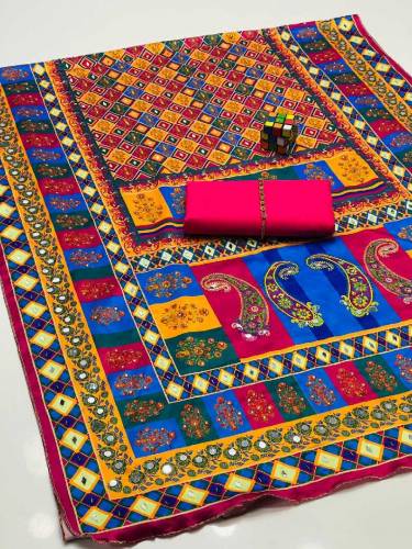 Fancy Semi Formal Design eavy Hand Work Cut Dana & Beats Work 3 pcs