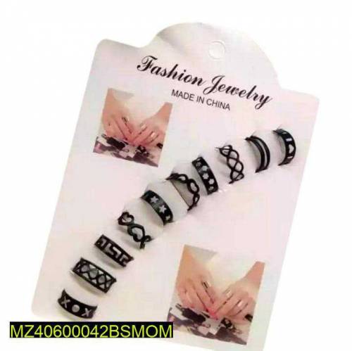 ring black goldan slvar color 