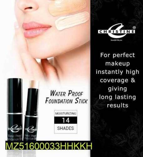 matte and poreless high coverage Stick Foundation, Christine.
