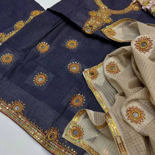 3 3 PC Fancy mirror work suitRS 3000 Available now 