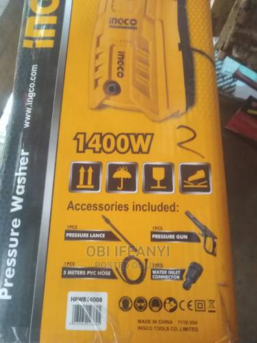 New) Auto INGCO High Pressure Car Washer - 130 Bar